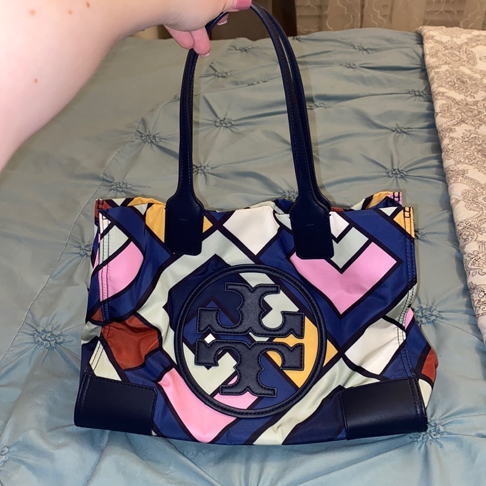Tory Burch Ella Small Multicolor Tote
